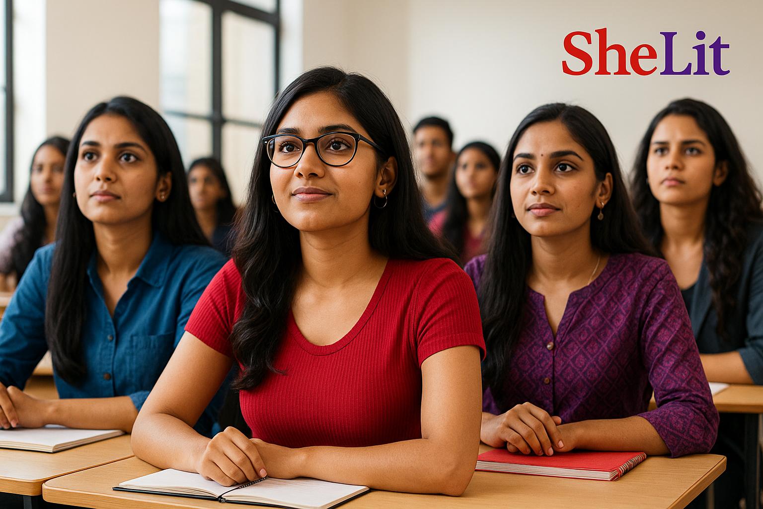 indian women studying