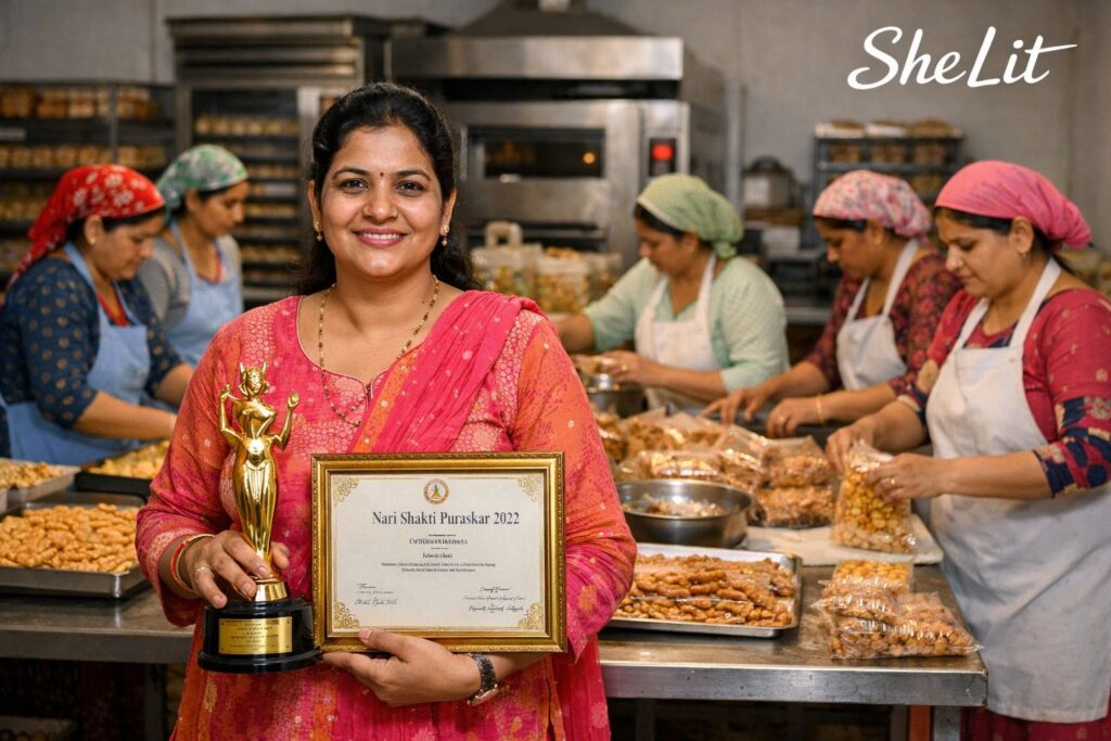 pooja sharma with rural women at kshitiz bakery empowering women through entrepreneurship