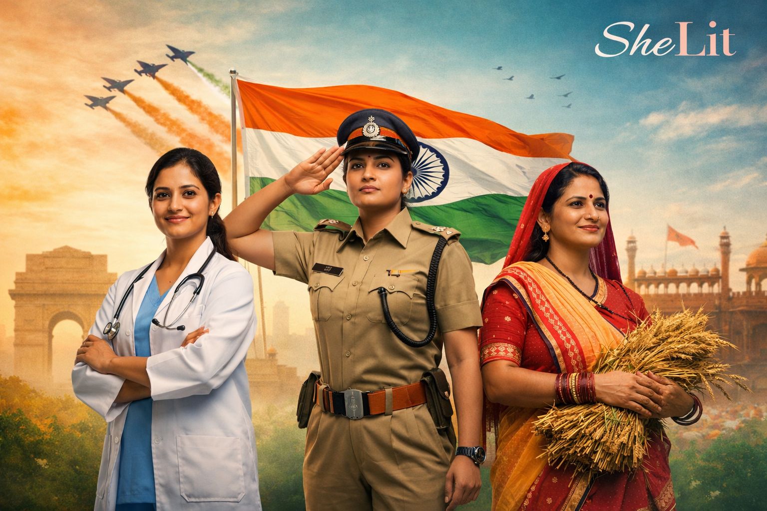 indian women empowerment and freedom on republic day shelit