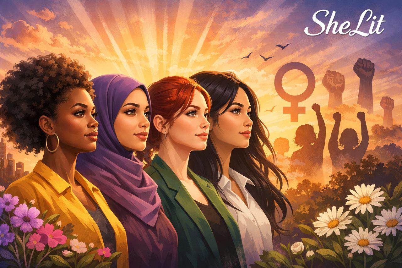 international women's day illustration representing women empowerment equality- shelit